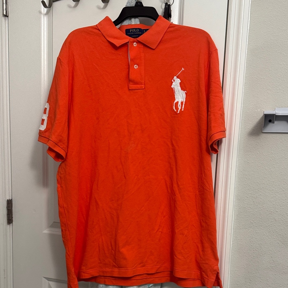 Polo by Ralph Lauren Men's Vibrant Orange Polo Shirt